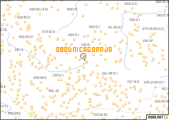 map of Obodnica Gornja