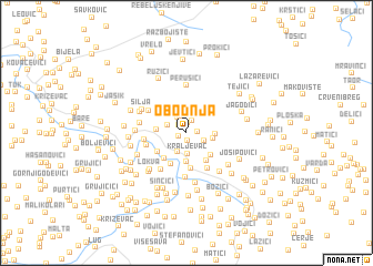 map of Obodnja