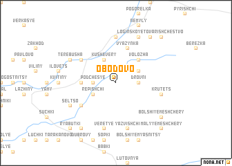 map of Obodovo