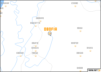 map of Obofia
