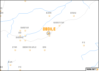 map of Obo Ile