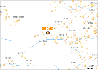 map of Obojak