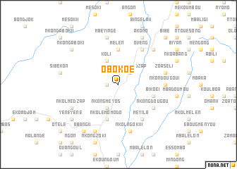 map of Obokoé