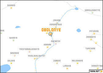 map of Obolon\