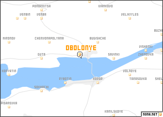 map of Obolonʼye