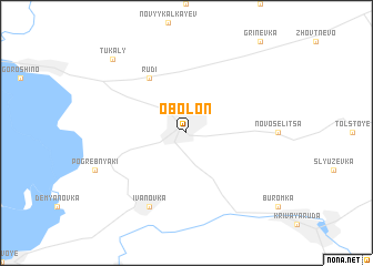 map of Obolonʼ