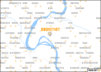 map of Obom Itiat