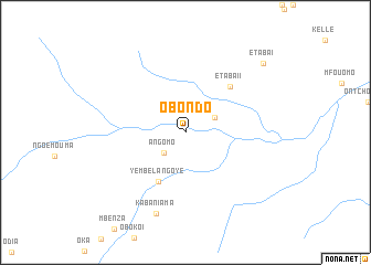 map of Obondo