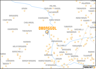 map of Obong-gol