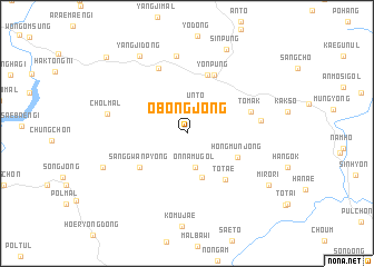 map of Obongjŏng