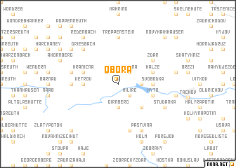 map of Obora