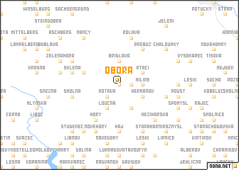 map of Obora
