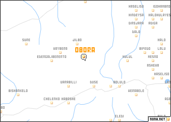 map of Obora