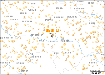 map of Oborci