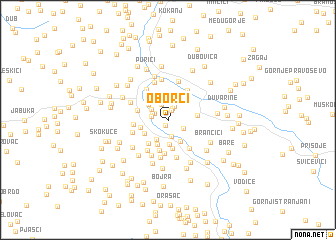 map of Oborci