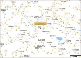 map of Oborina