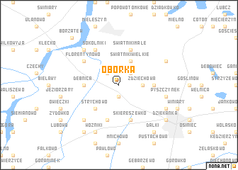 map of Obórka