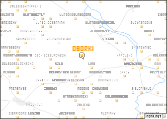 map of Obórki