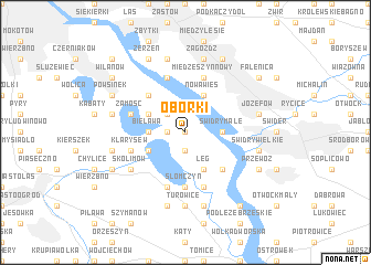 map of Obórki