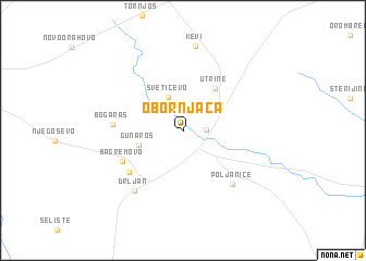 map of Obornjača