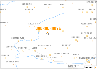 map of Oborochnoye