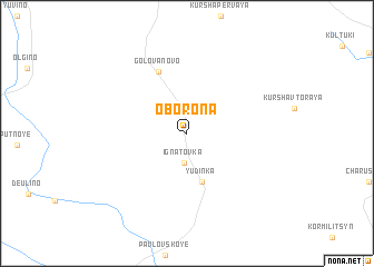 map of Oborona