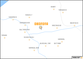 map of Oborona