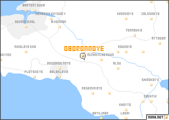 map of Oboronnoye