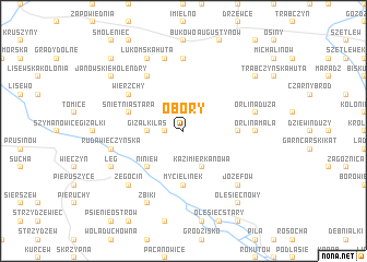 map of Obory