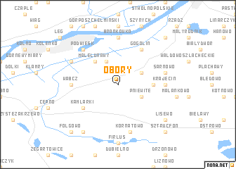 map of Obory