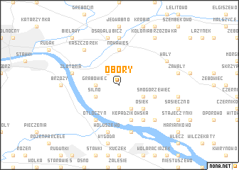 map of Obory