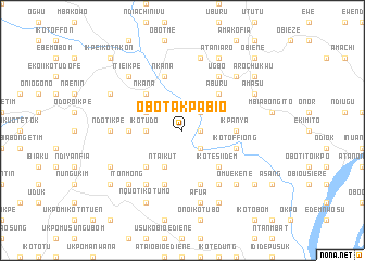 map of Obot Akpabio