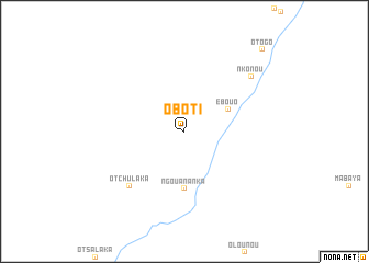 map of Oboti