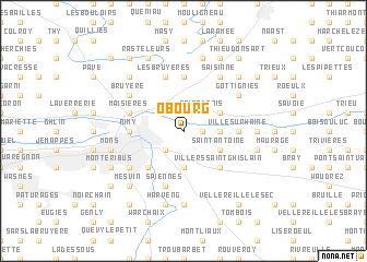 map of Obourg