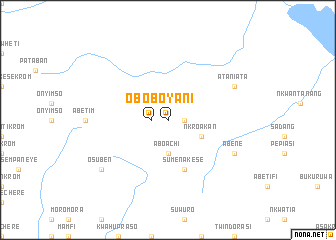 map of Oboyani