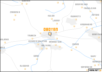 map of Oboyan\