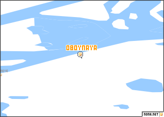 map of Oboynaya