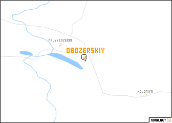 map of Obozërskiy