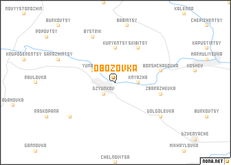 map of Obozovka