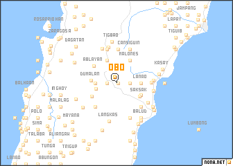 map of Obó