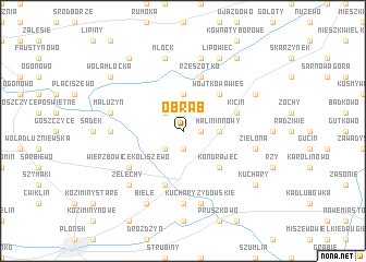 map of Obrąb