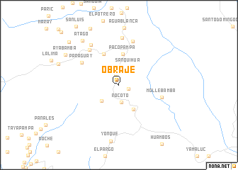 map of Obraje