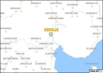 map of Obraje