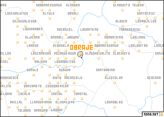 map of Obraje