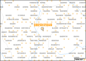 map of Obrakrawa