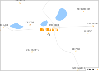 map of Obrazets