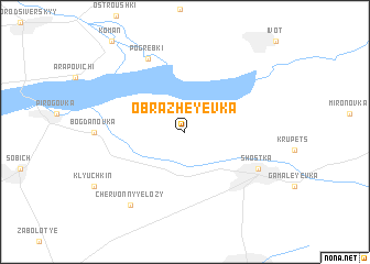 map of Obrazheyevka