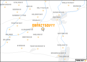 map of Obraztsovyy