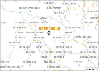 map of Obré Abajo