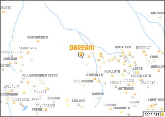 map of Obreani